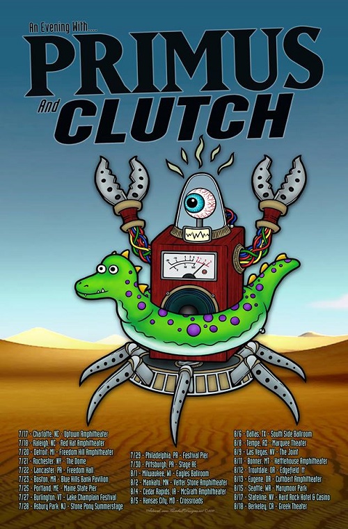 Primus announce U.S. tour with Clutch MetalNerd