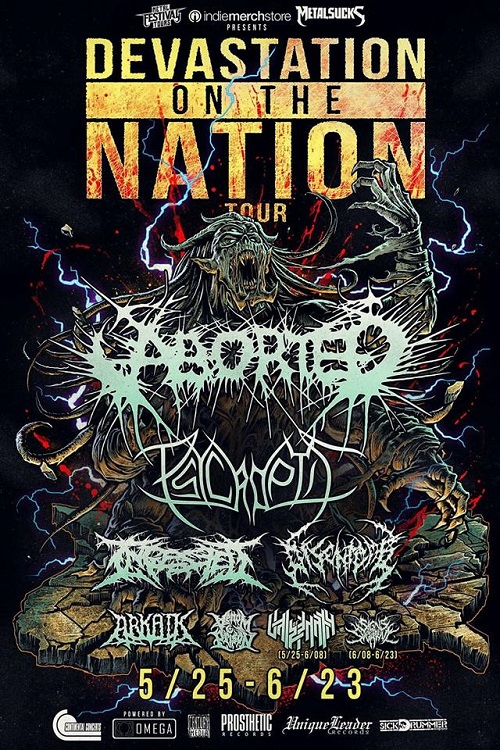 Devastation On The Nation Tour lineup to feature Aborted, Psycroptic