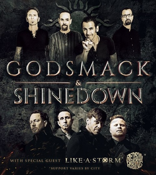 Godsmack, Shinedown, Like A Storm, and Red Sun Rising U.S. tour