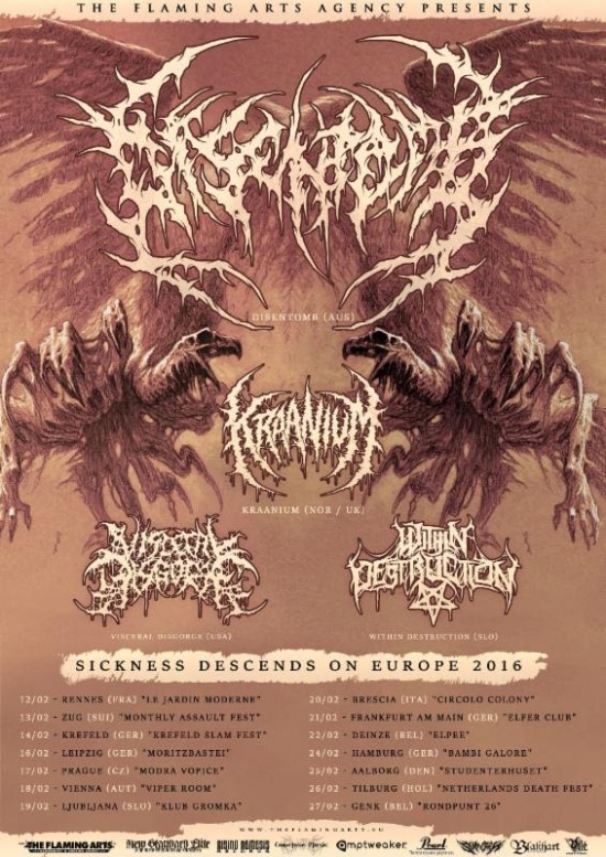 Visceral Disgorge announce first-ever European tour; GoFundMe campaign ...