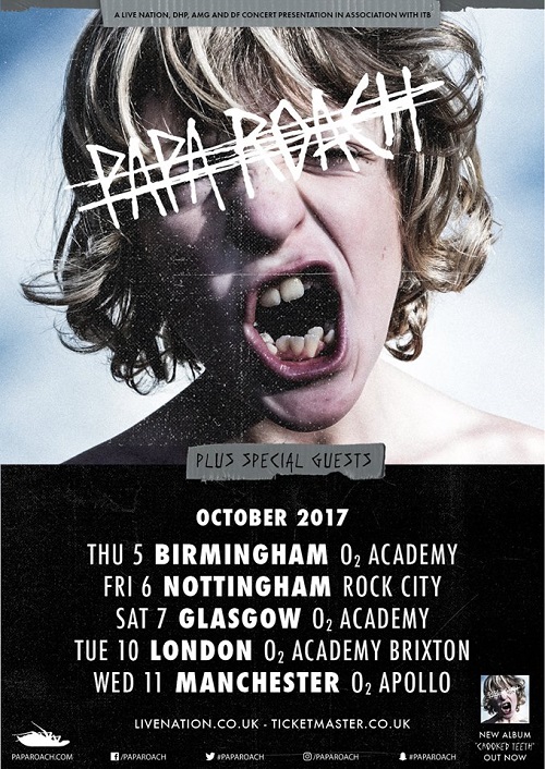 Papa Roach book tour of the UK MetalNerd