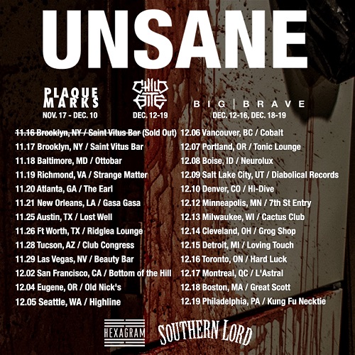 Unsane announce North American and European tour
