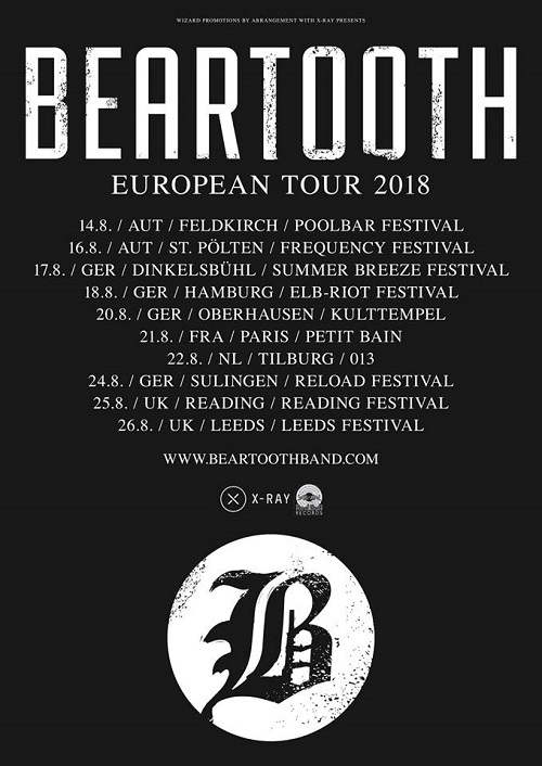 Beartooth announce European/UK tour dates MetalNerd