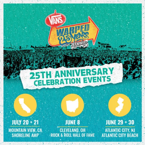 Vans Warped Tour 25th anniversary events officially announced MetalNerd