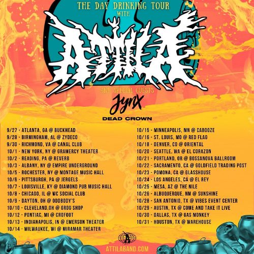 The trek will be preceded by a handful of Attila solo dates and an appearance at <em>Inkcarceration Fest</em>...