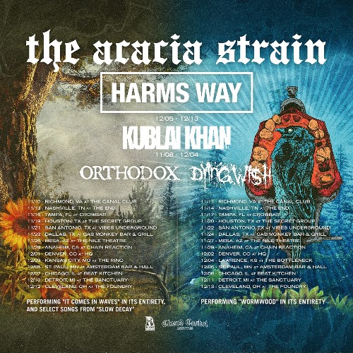 The Acacia Strain, Kublai Khan, Harm’s Way, Orthodox, & Dying Wish U.S