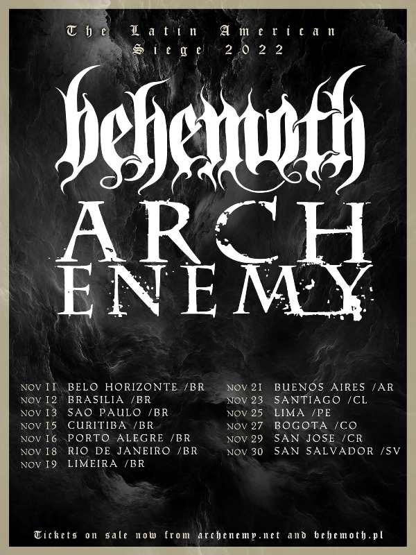 arch enemy latin america tour