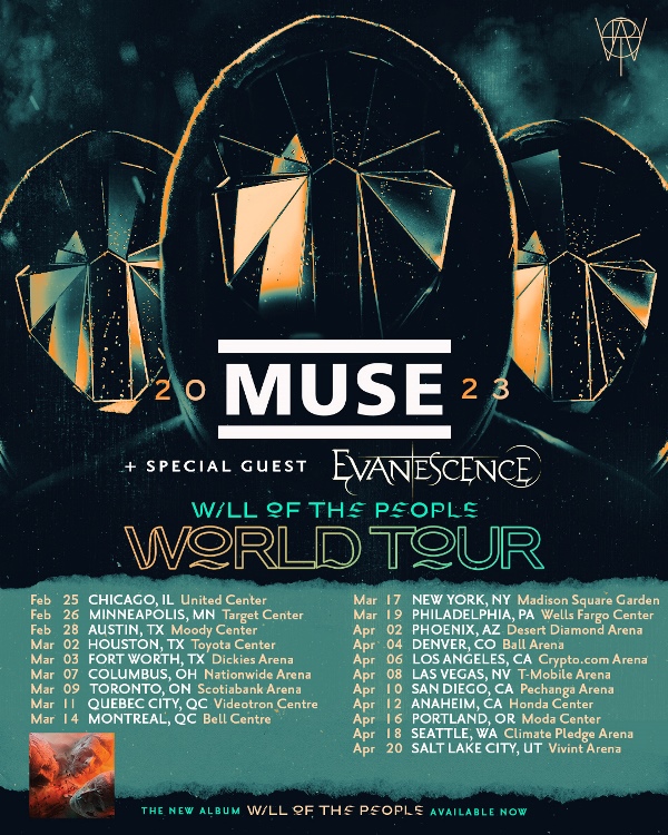 Muse & Evanescence announce 2023 North American tour